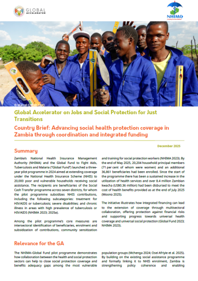 Cover of the Zambia brief