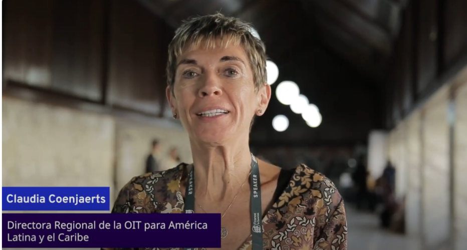 Finance in Common Summit 2023 Day 3 Claudia Coenjaerts, ILO Regional Director for Latin America and the Caribbean