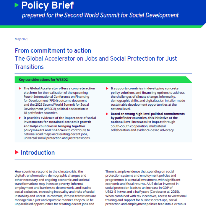 Cover page of the Policy Brief