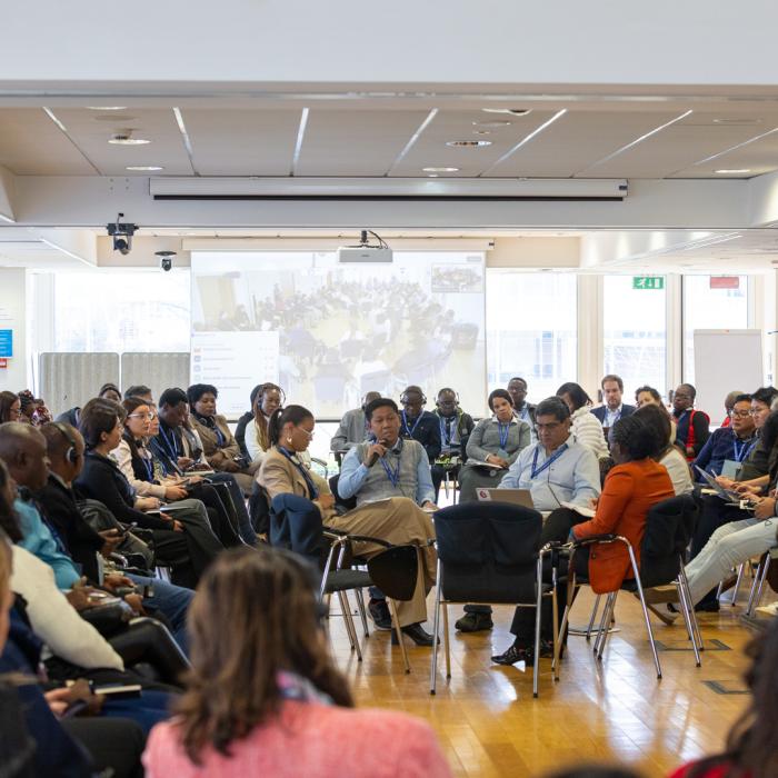 Women and men in a group session