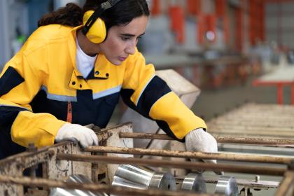 Thumbnail image of a women worker