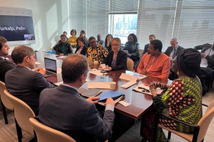 Speakers of the side event around the table