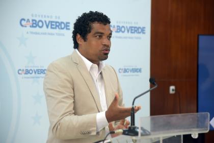 Man standing at a podium