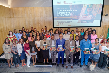 Women and men at an event