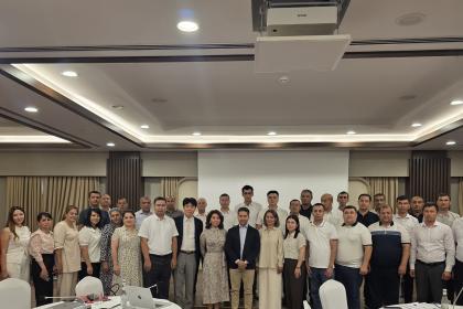 Group photo of the training