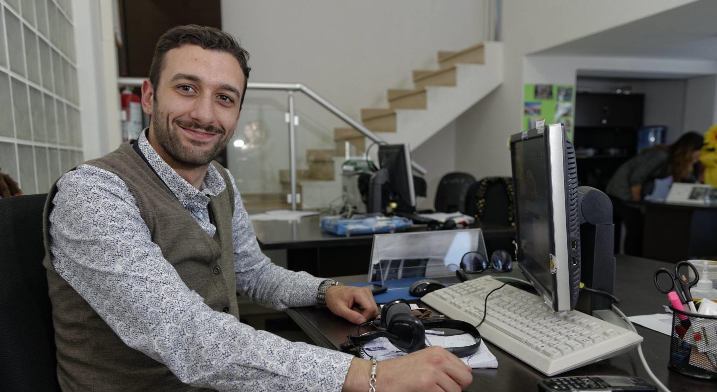 Worker in Albania