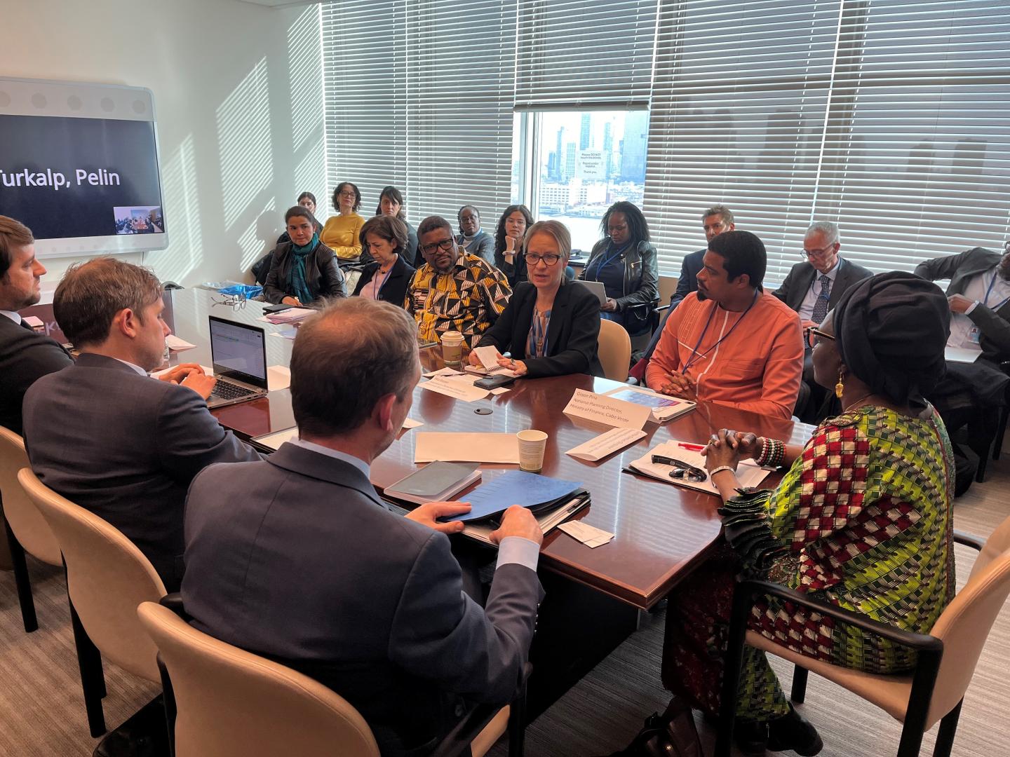 GA FfD4 side event panellists are around the table