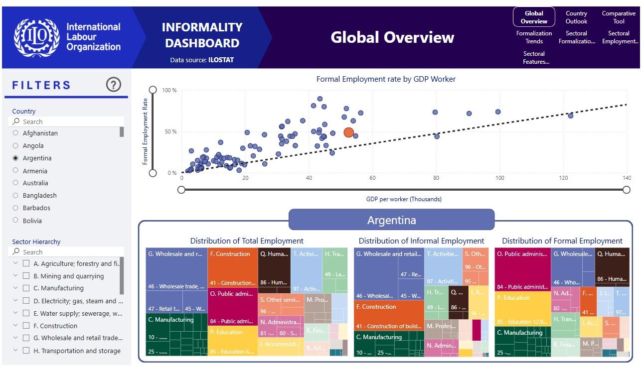 informality dashboard visual