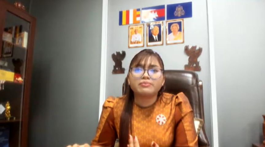 Woman sitting in her office