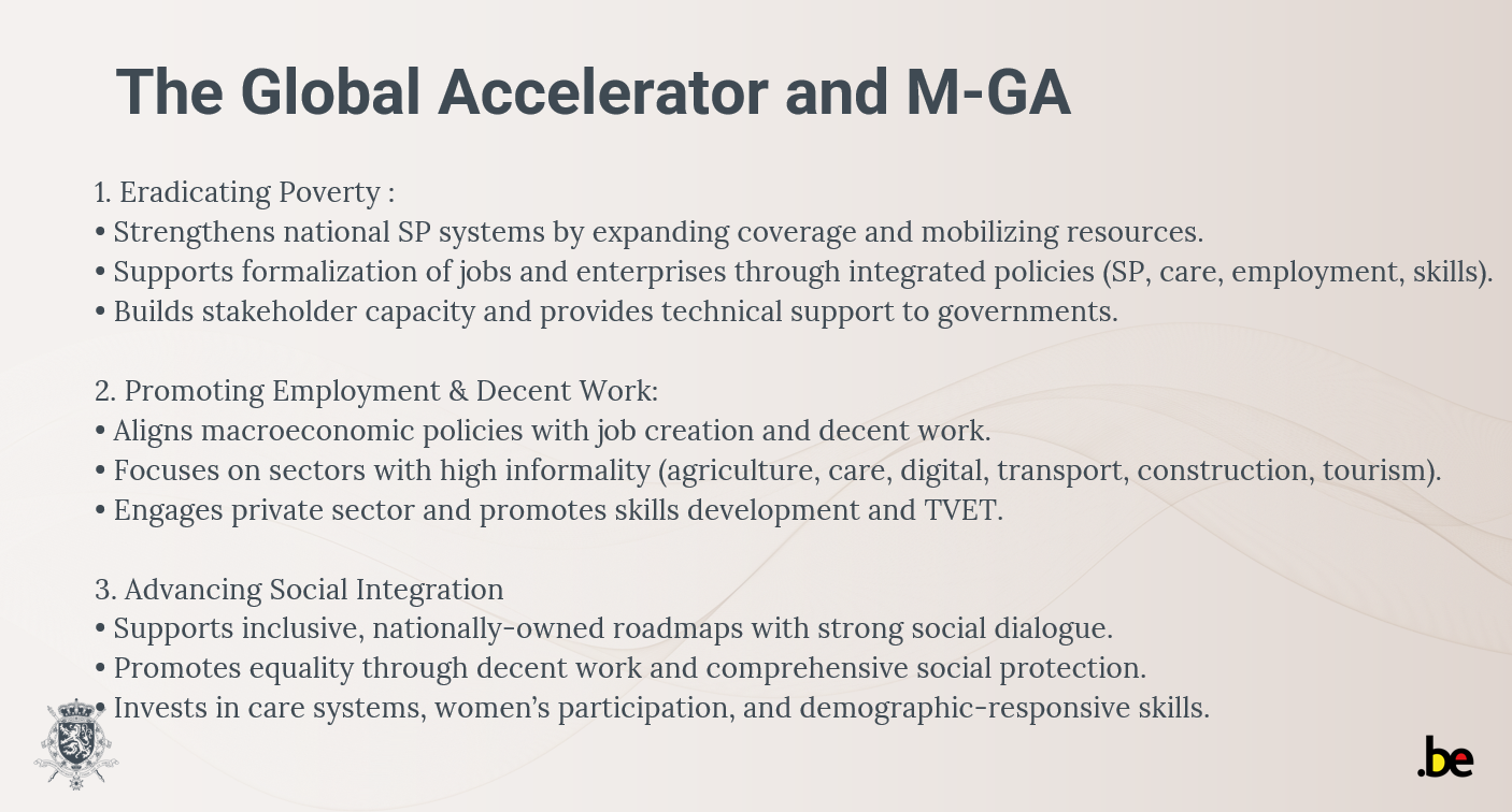 Slide showcasing link between GA and M-GA