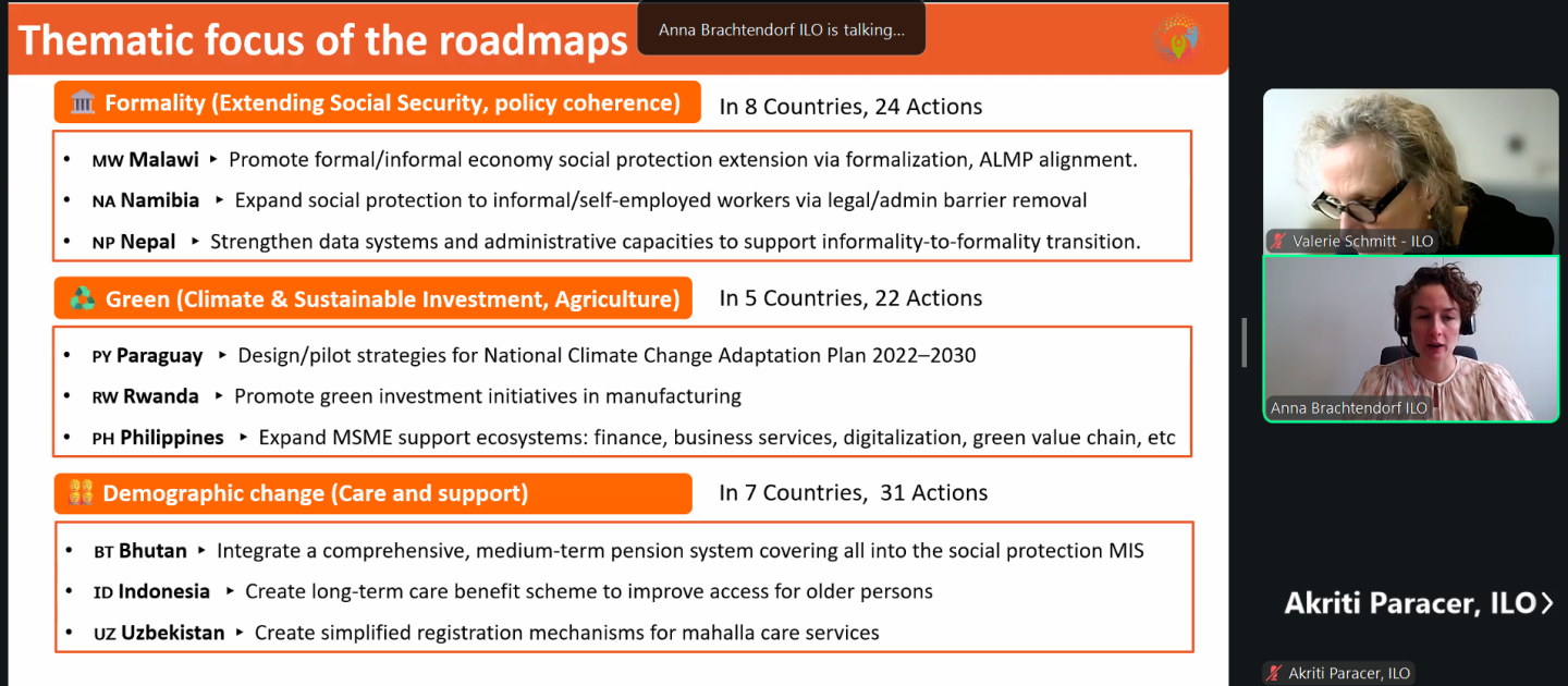 Screenshot from the training