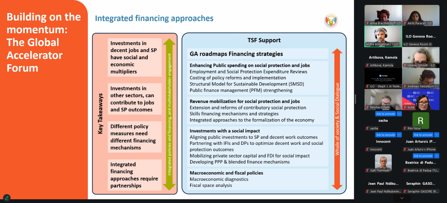 Screenshot from the meeting