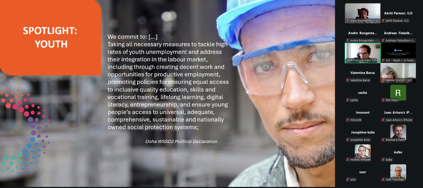 screenshot from the meeting 