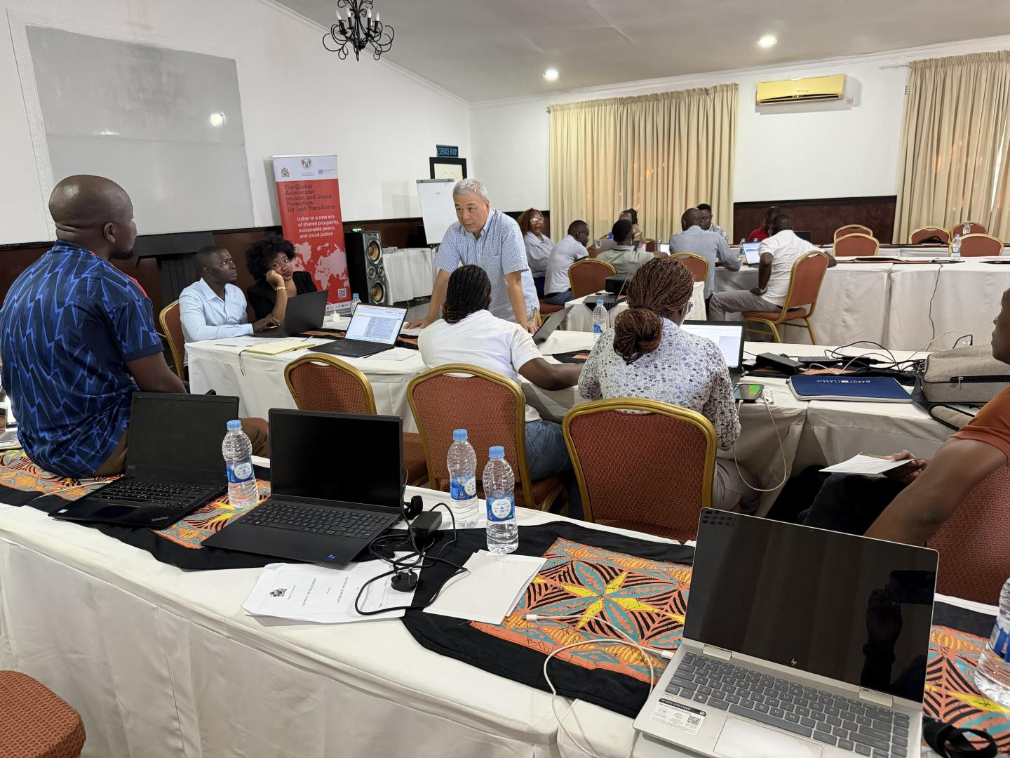 A group discussion at the workshop