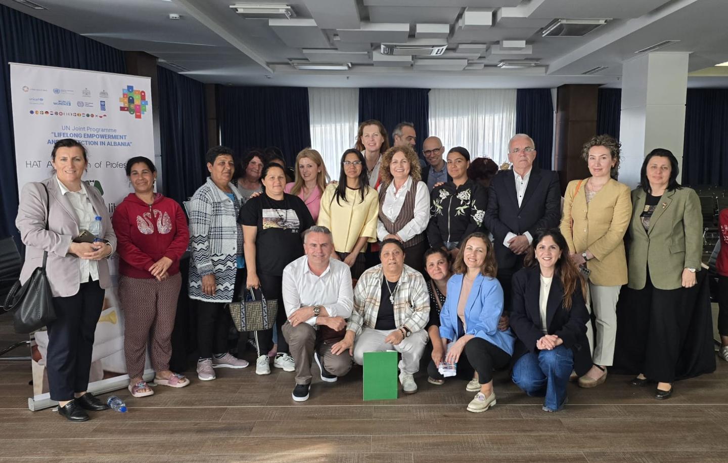 Group of women and men