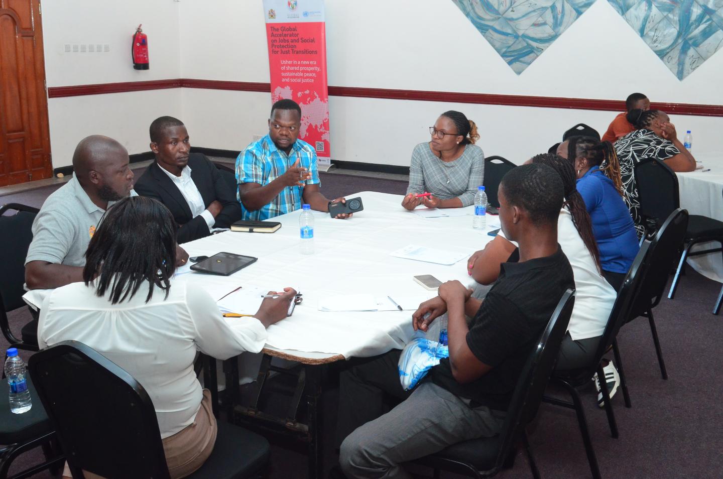 Group discussion at the event