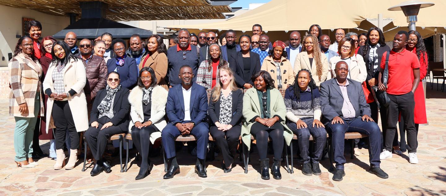 Group photo of women and men