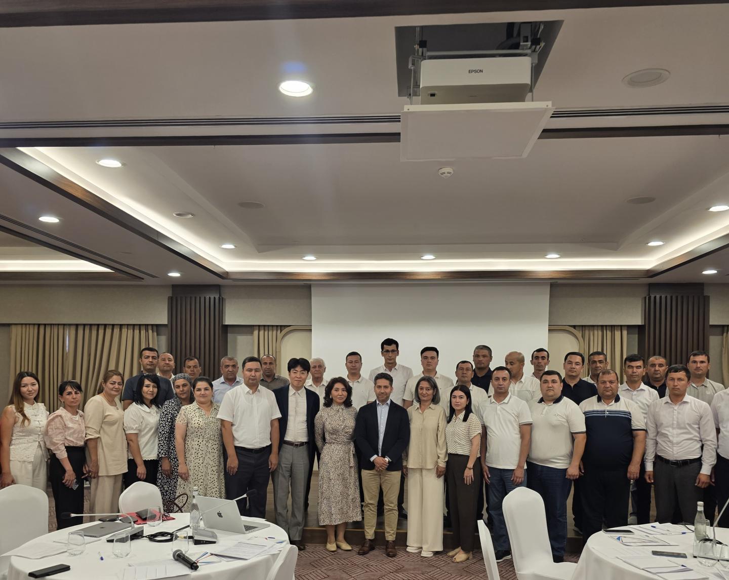 Group photo of the training