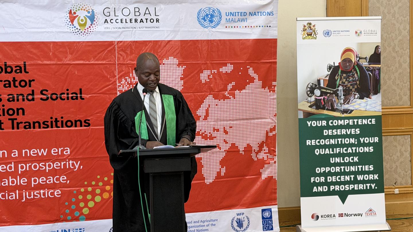 Man speaking at the event
