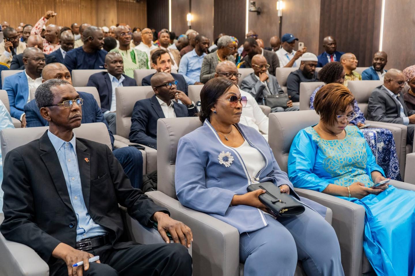 Audience sitting at an event