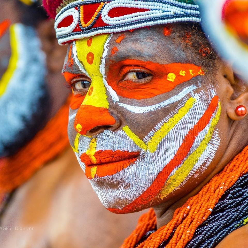 Close up of an indigenous person