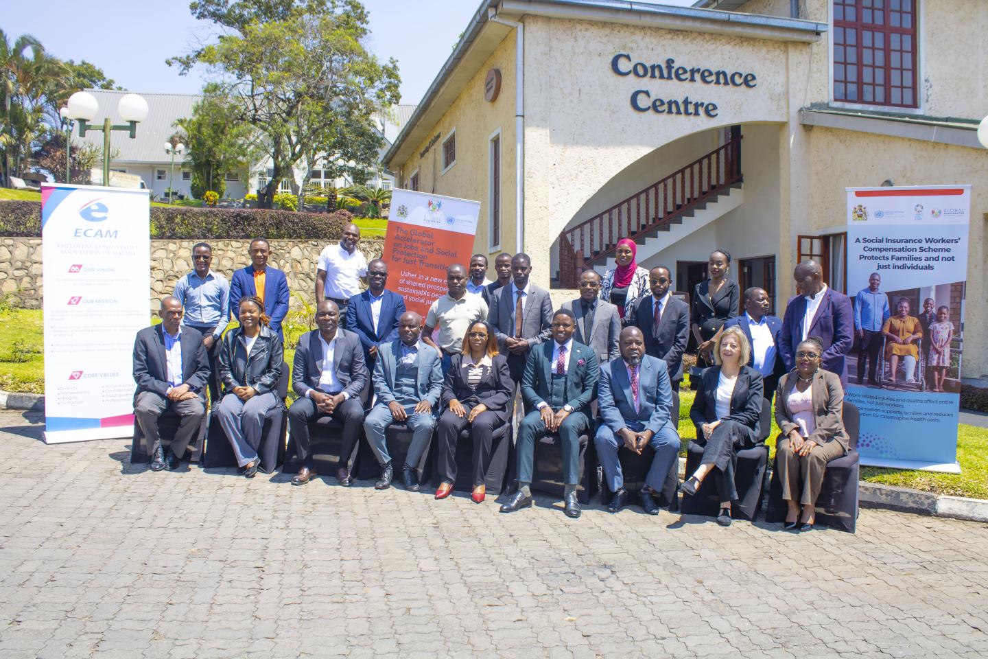 Group photo of women and men